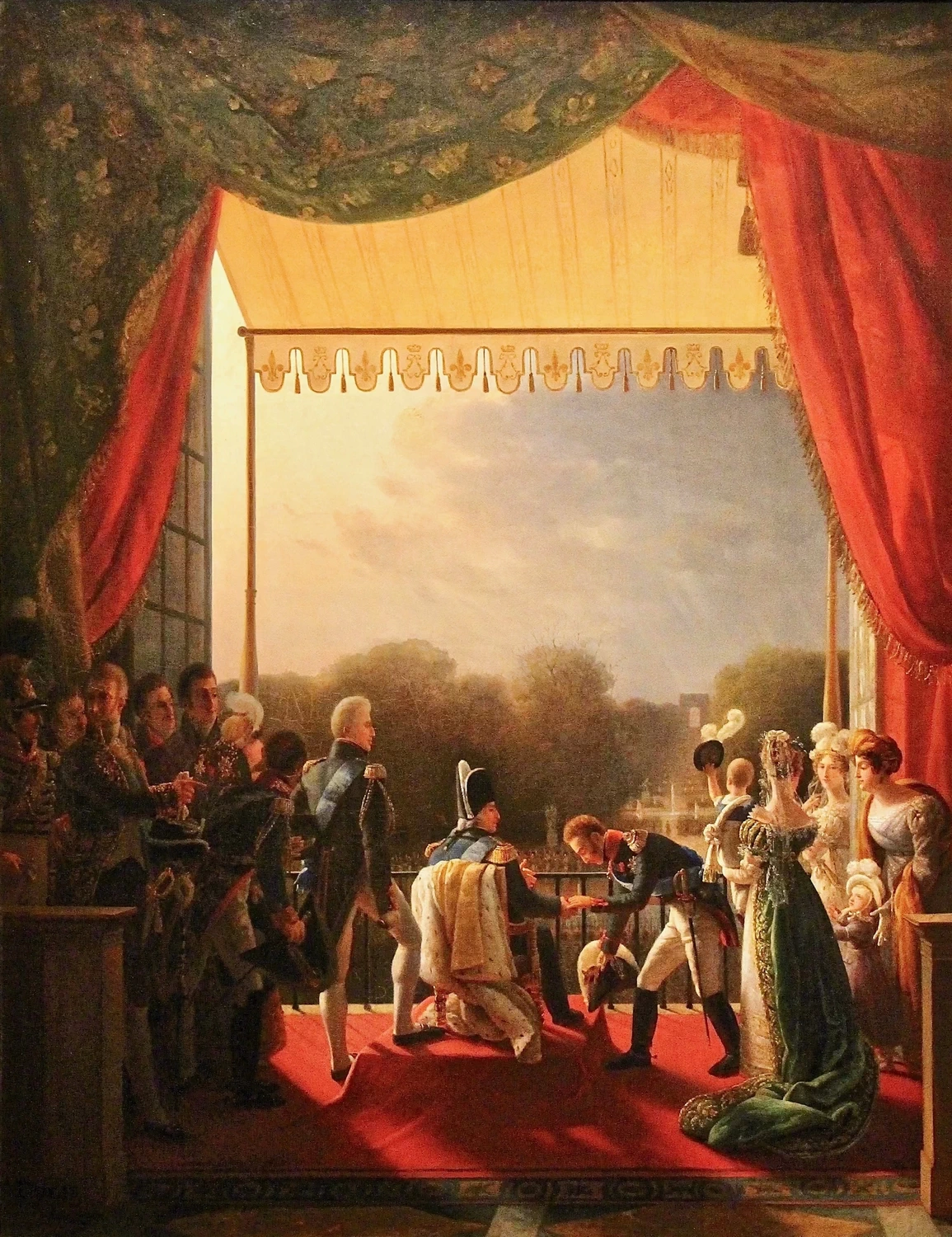Luigi XVIII assiste al ritorno delle truppe dalla Spagna, 2 dicembre 1823